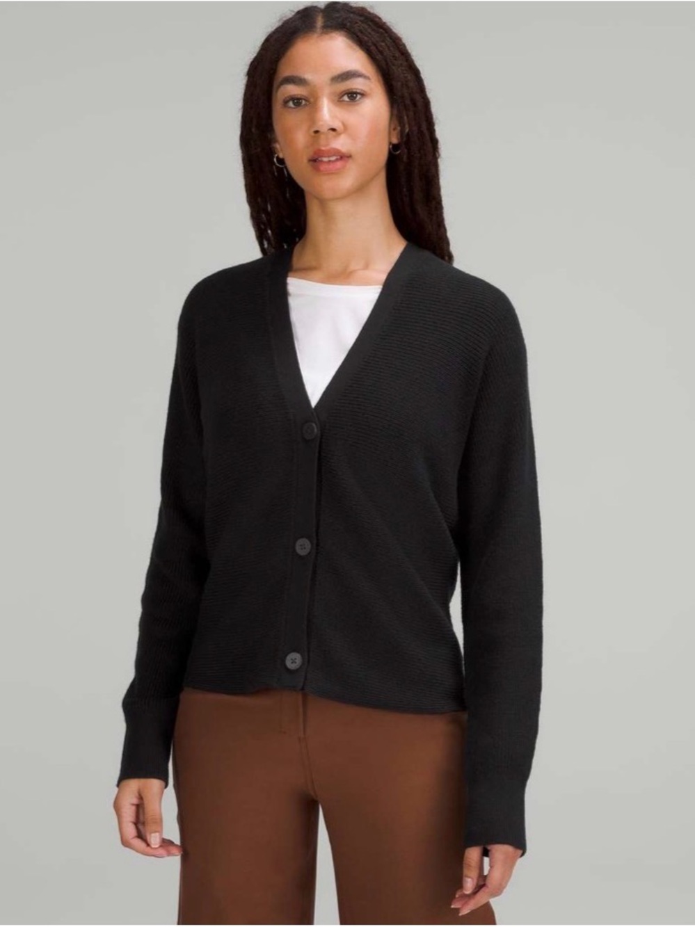 Lululemon Merino Wool-Blend Cardigan
Black Size 4
